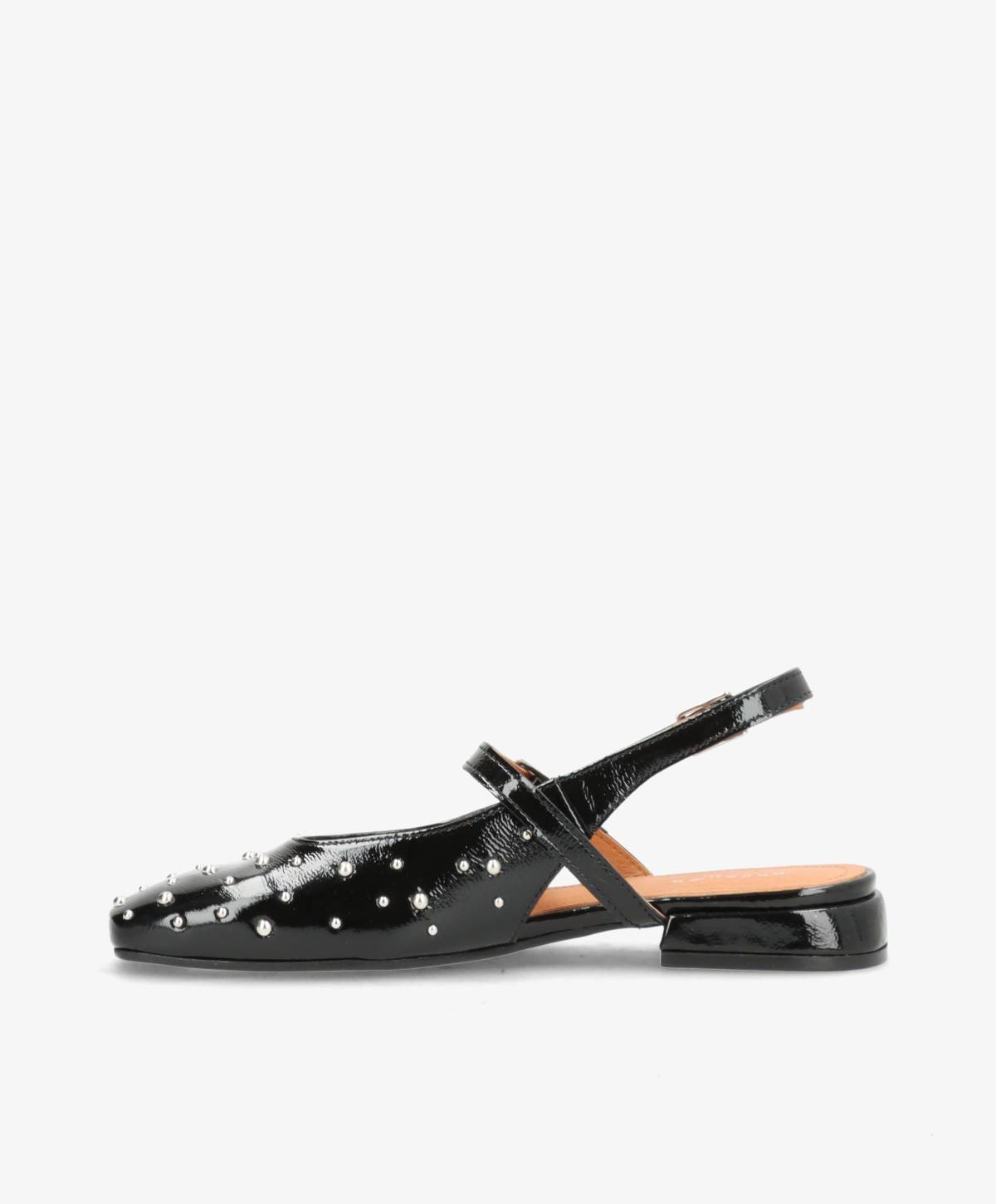 ADVANCE P - Sort lak læder - Slingback Dame
