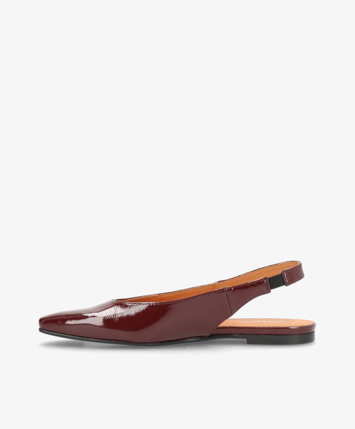 EVER P - Bordeaux lak læder - Slingback Dame
