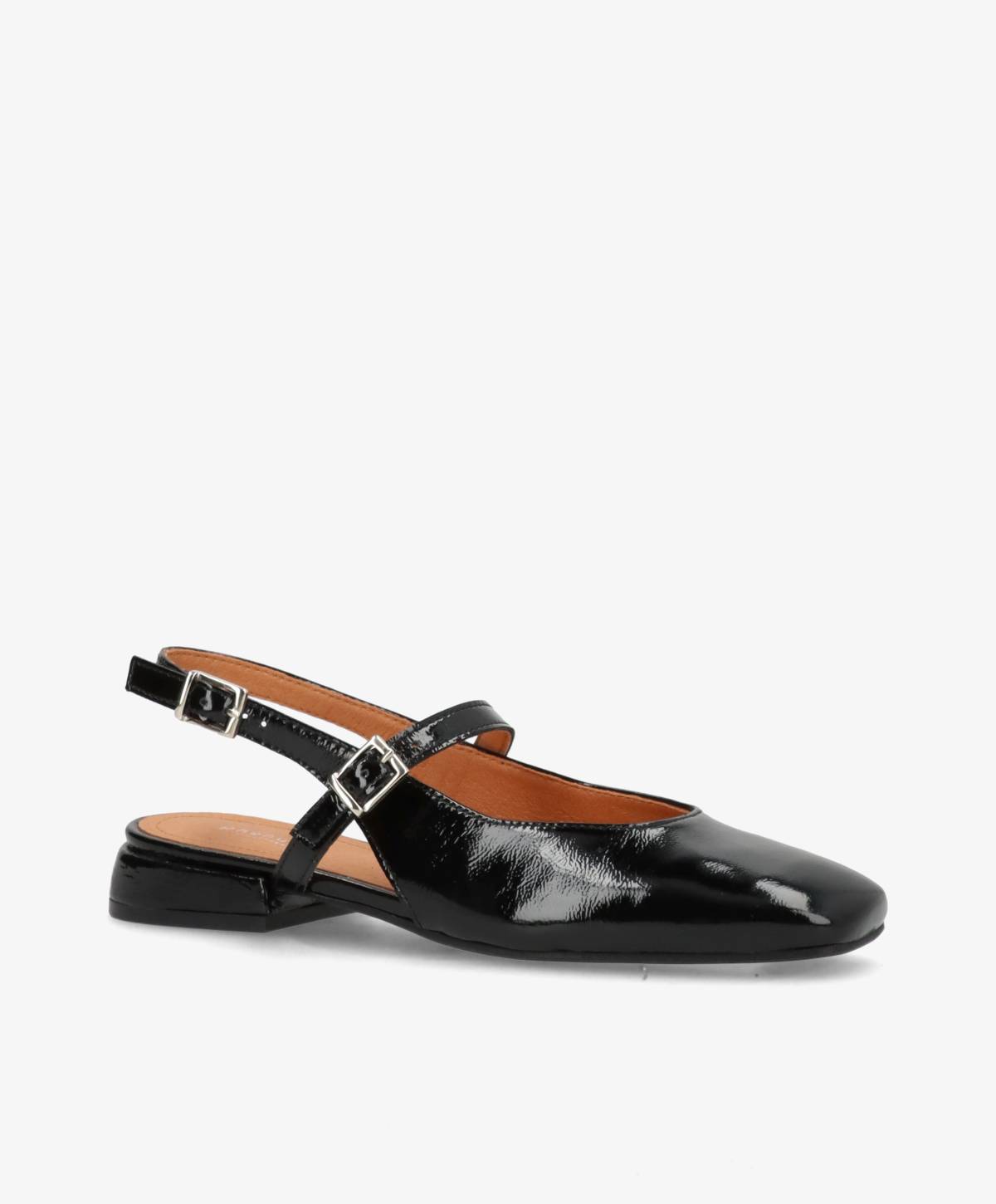 ASCEND P - Sort lak læder - Slingback Dame