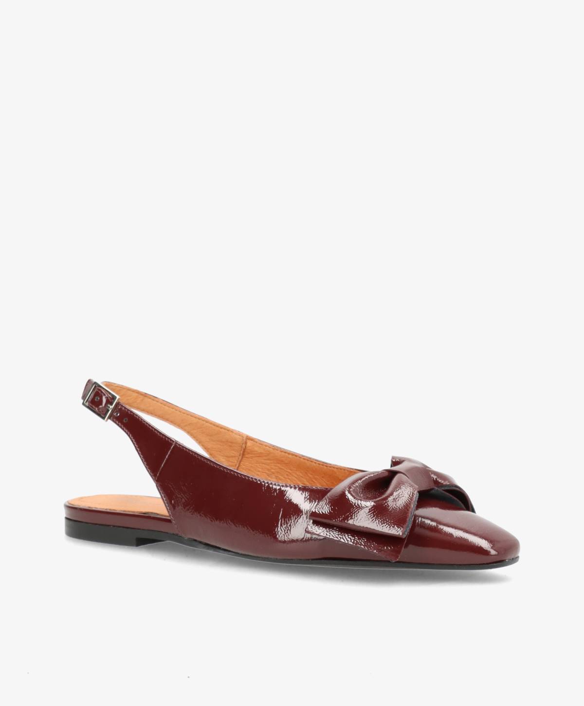 EXPECT P - Bordeaux lak læder - Slingback
