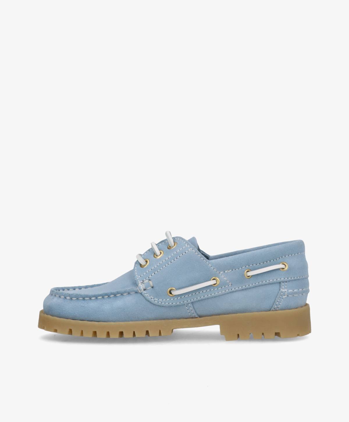 RUDDER-X S - Lyseblå ruskind - Sejlersko Dame