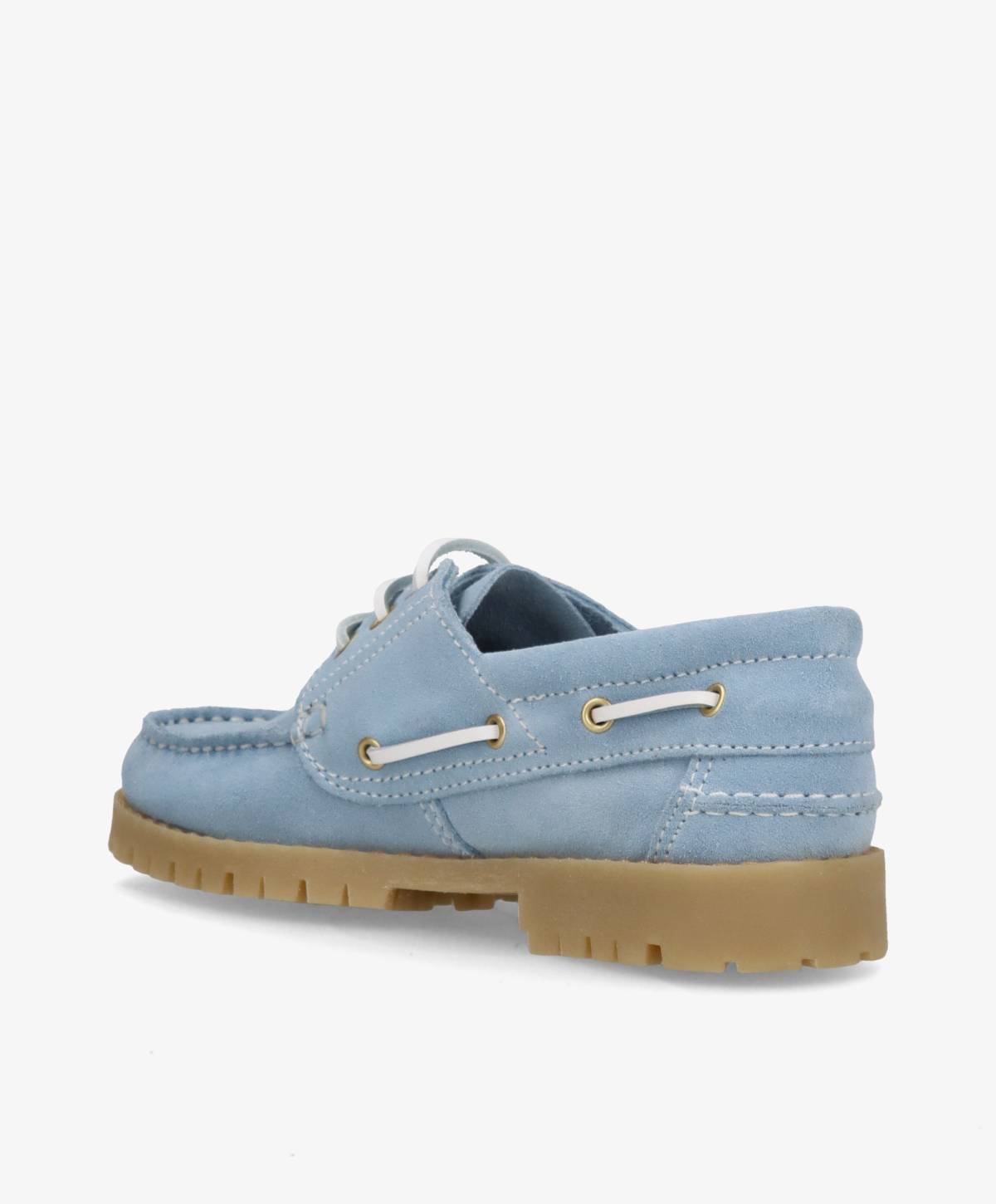 RUDDER-X S - Lyseblå ruskind - Sejlersko Dame