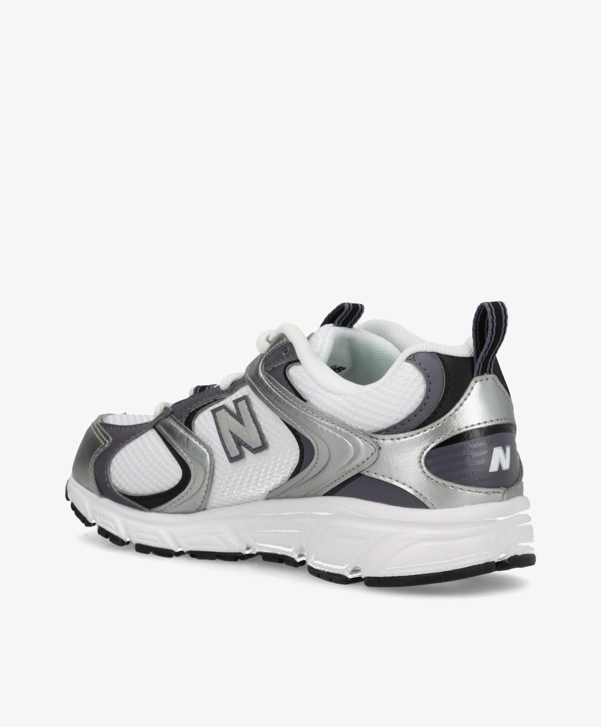 U4086LR - Sneakers Dame - Hvid/Sølv