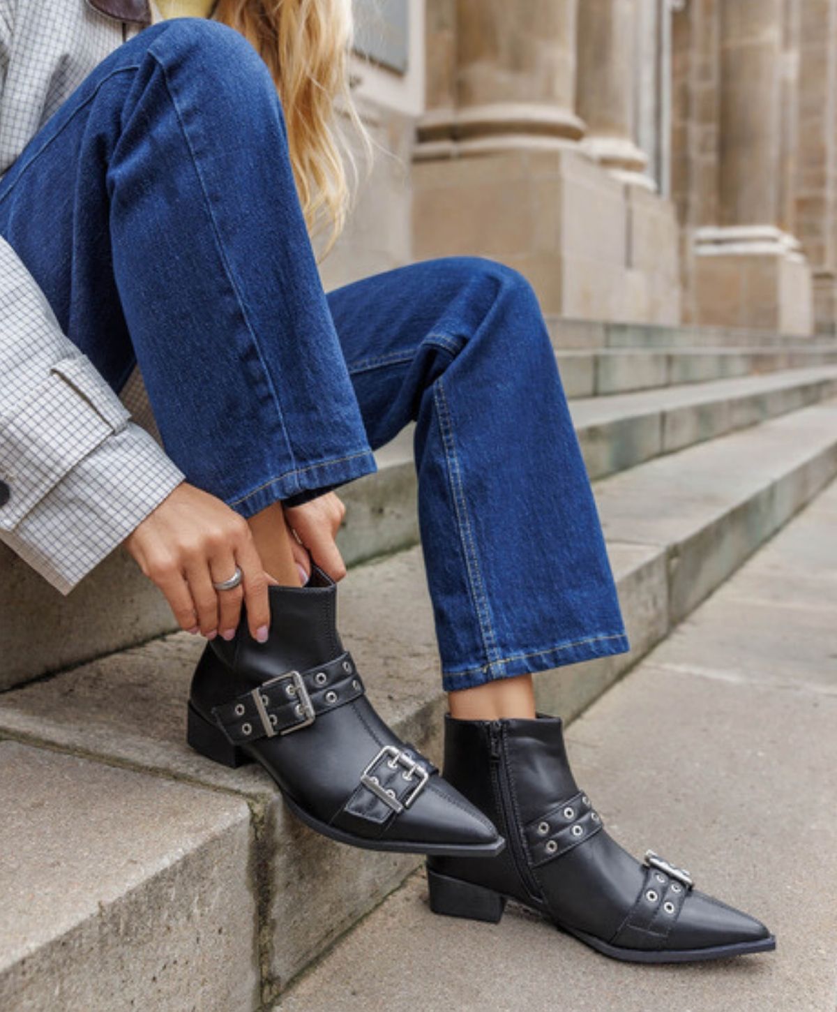 BELLE 6392 - Dame Støvle - Sort