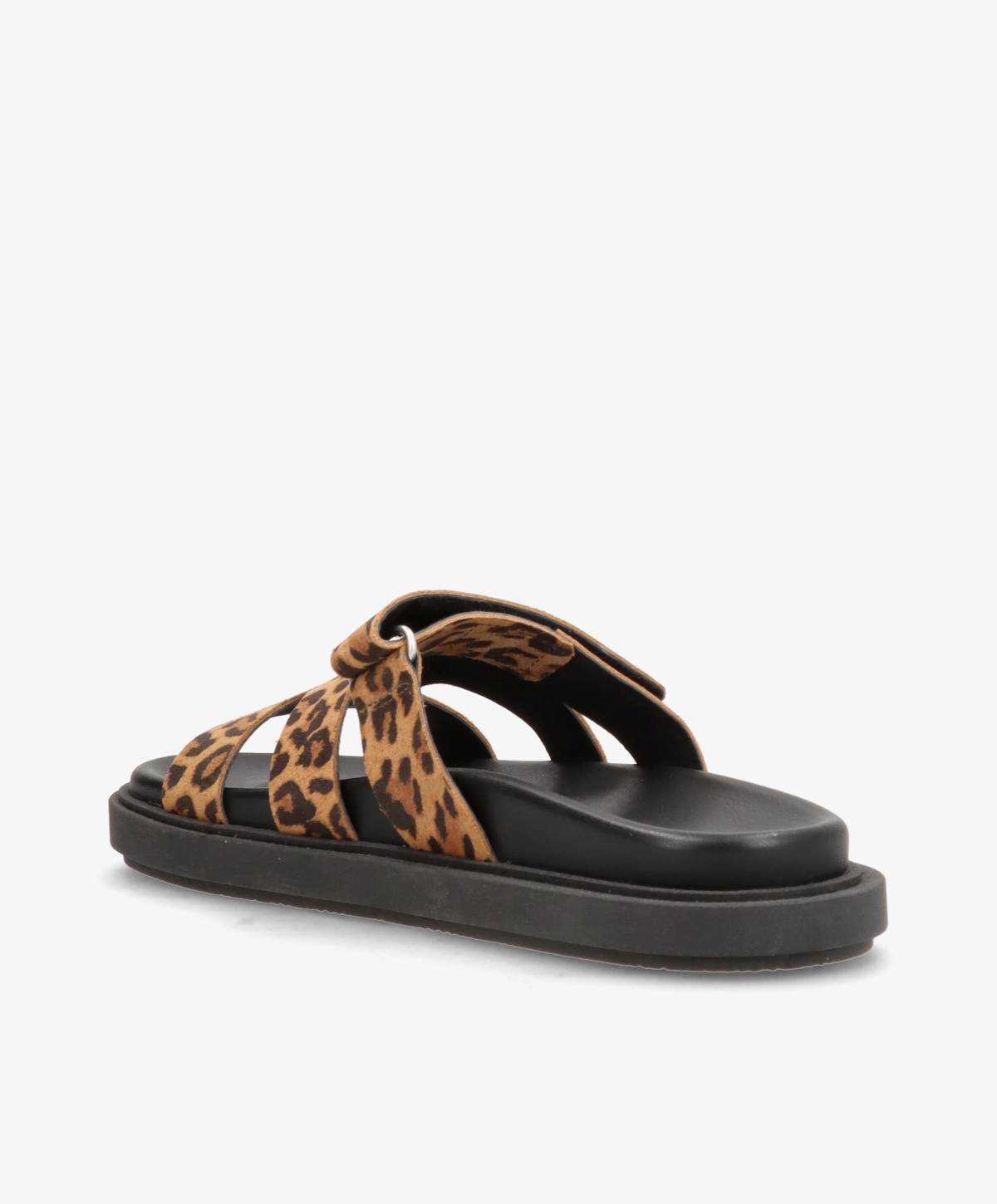 ECHO S - Leopard ruskind - Flade sandaler Dame