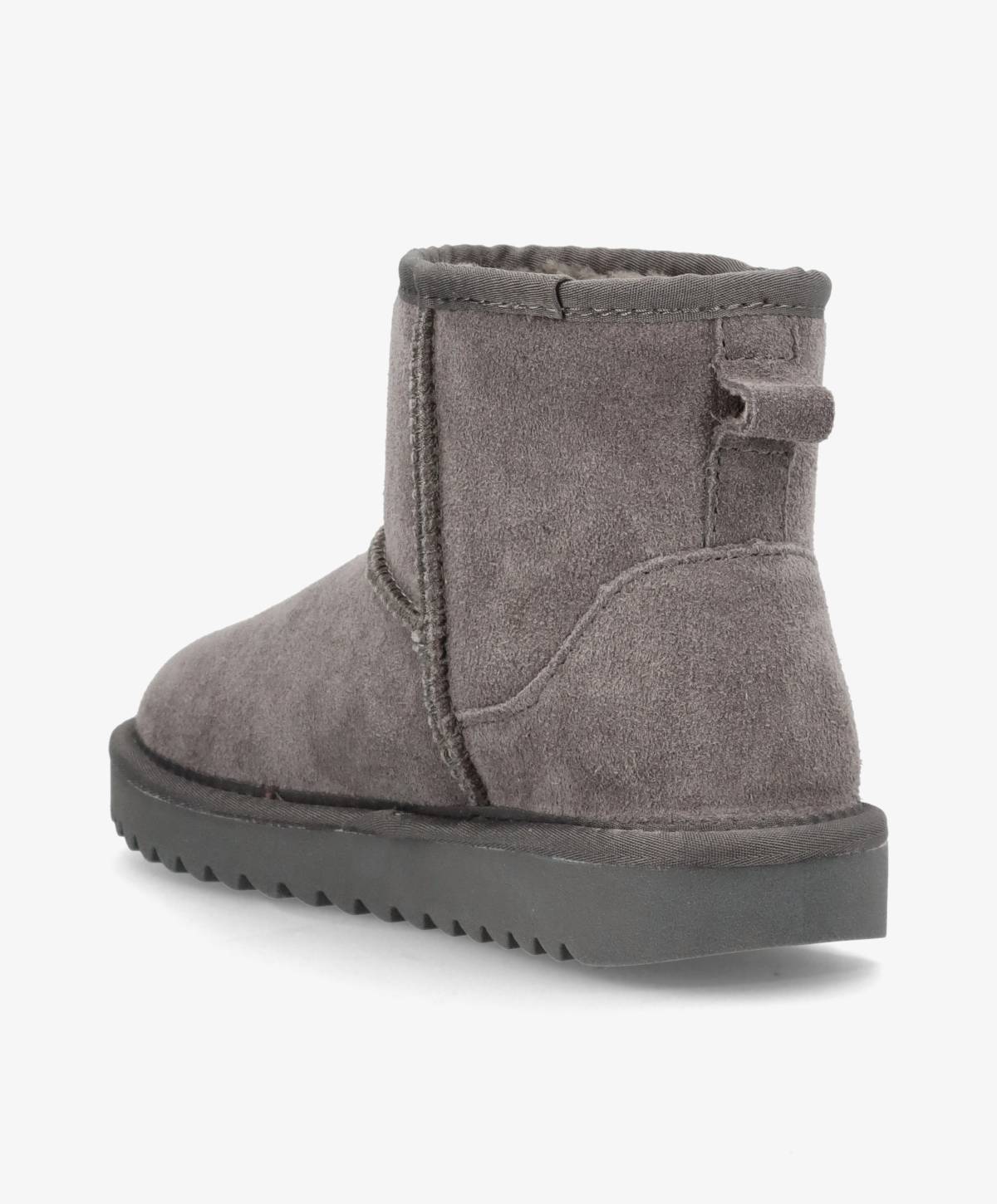 ELINA - Bamsestøvle - Mørkegrå ruskind