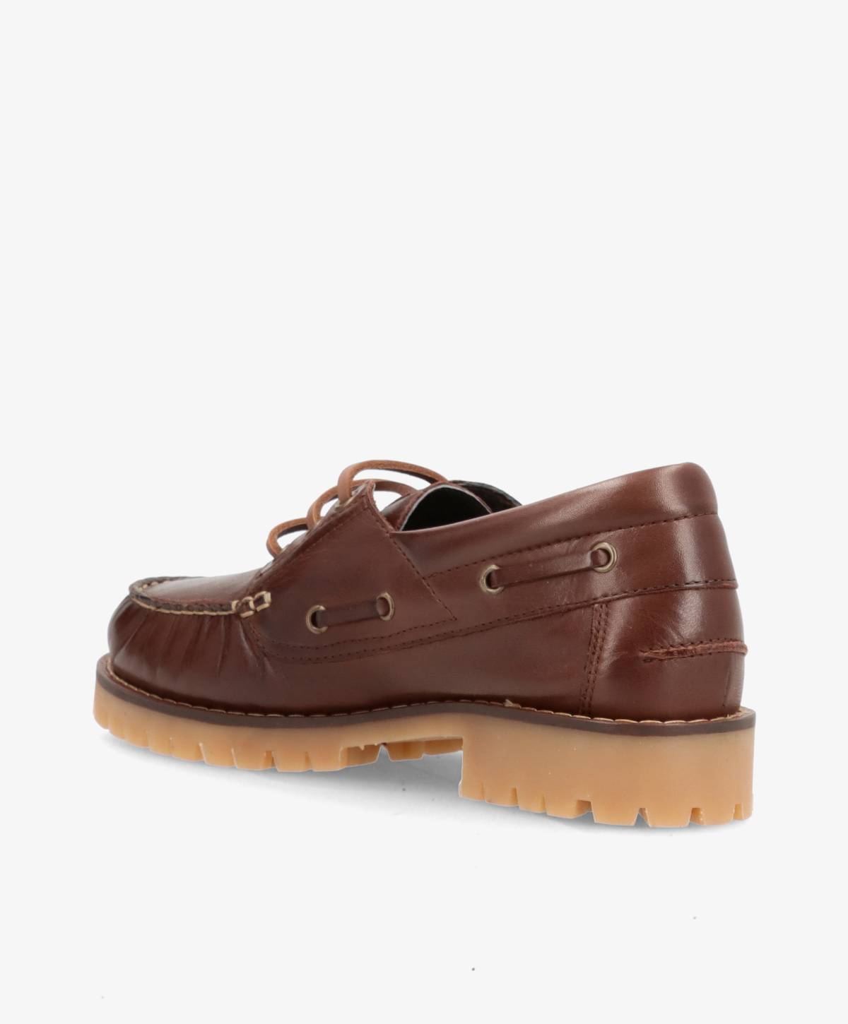 NAUTICA - Mørkebrun læder - Sejlersko