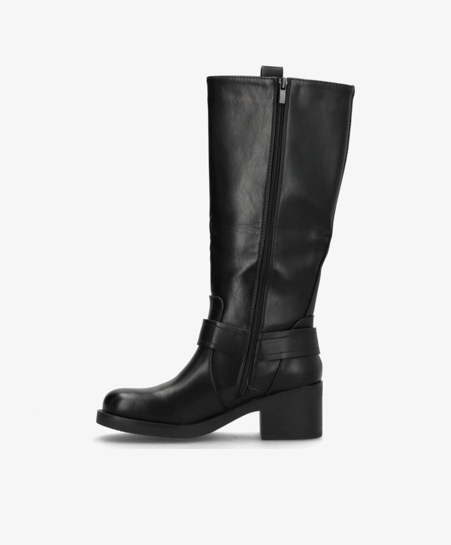 Sallie - Biker støvle lang - Sort