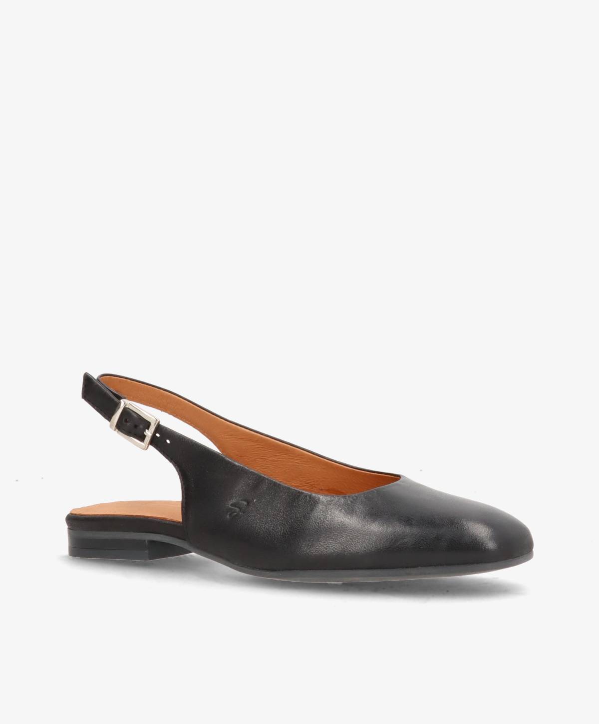 ELANOR - Sort læder - Slingback
