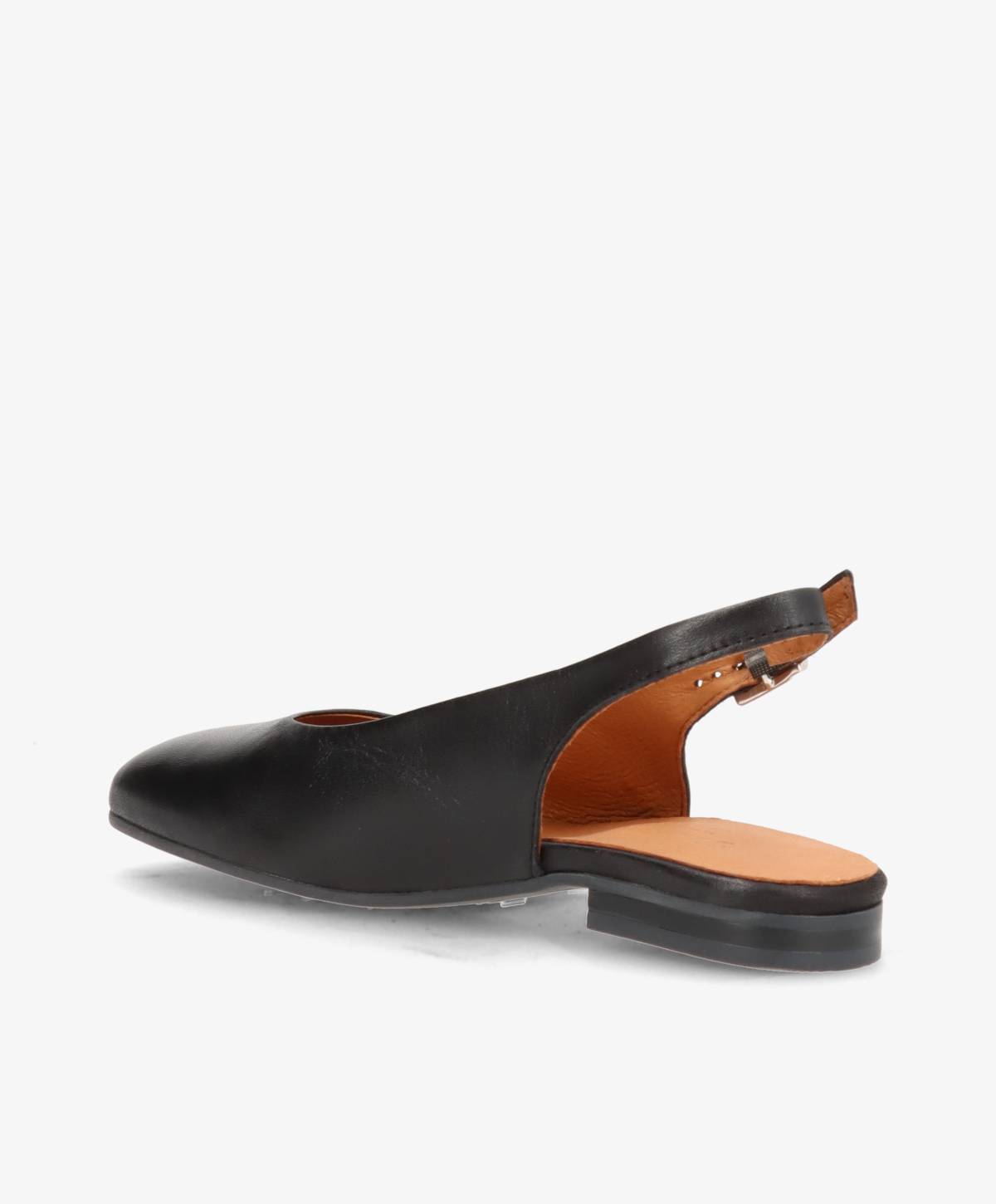 ELANOR - Sort læder - Slingback