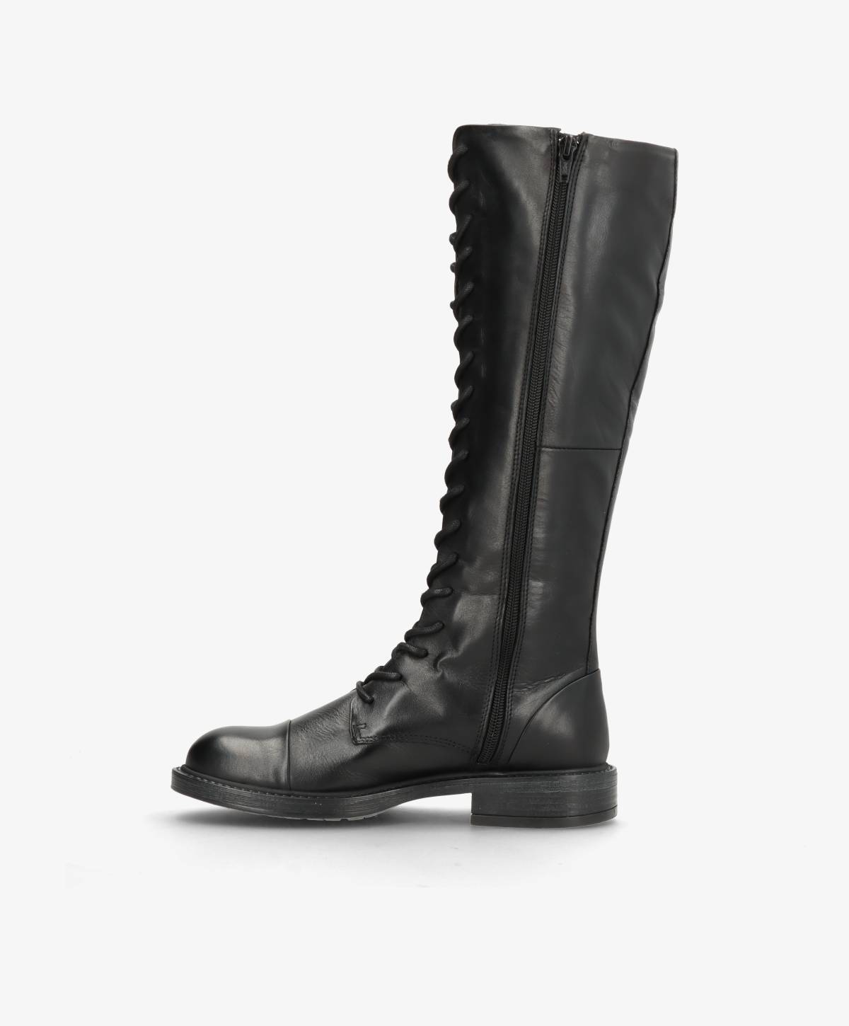 JACQUELINE - Sort læder - Lange støvler Dame