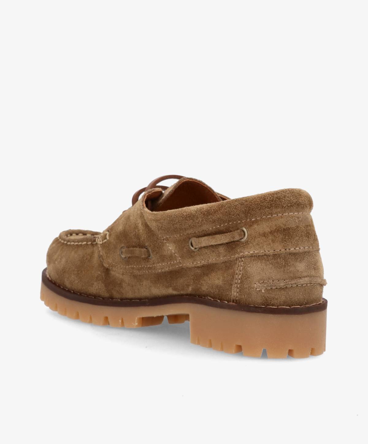 NAUTICA S - Mørk beige ruskind - Sejlersko