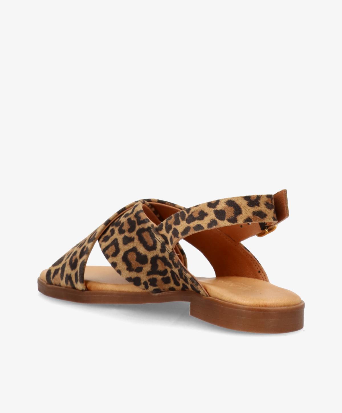 NICOLA S - Leopard ruskind - Flade sandaler