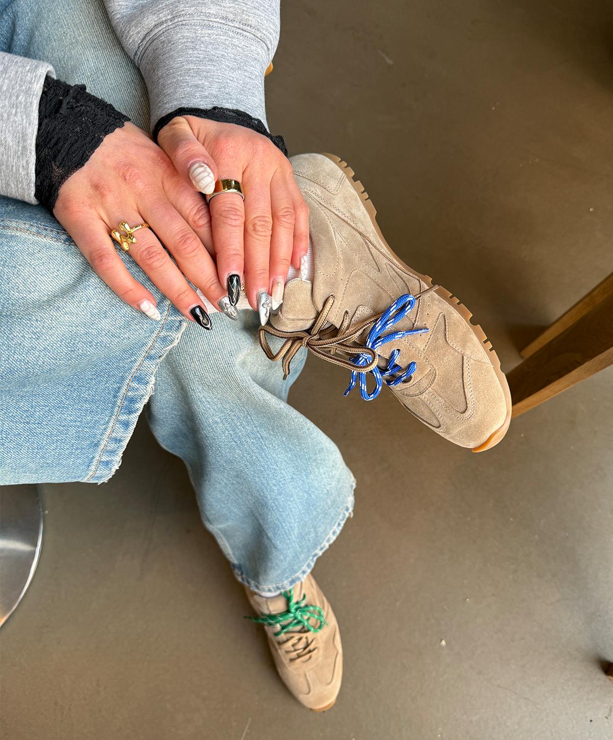 PX 510 - Camel ruskind - Sneakers low