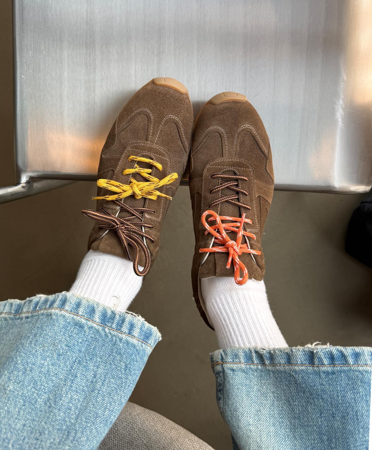 PX 510 - Brun ruskind - Sneakers low