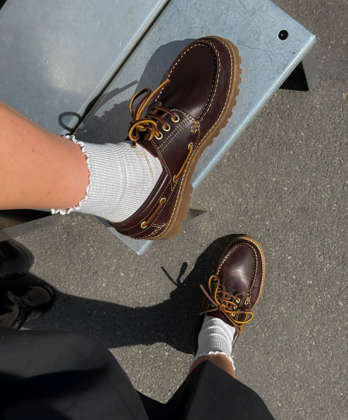 RUDDER-X - Brun læder - Sejlersko Unisex