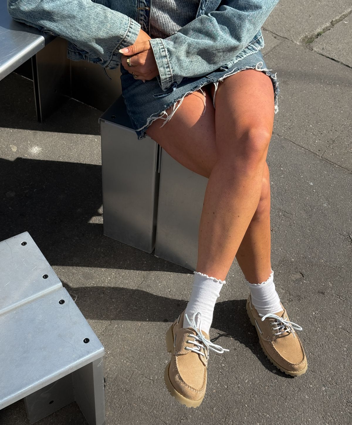 RUDDER-X S - Beige ruskind - Sejlersko Dame