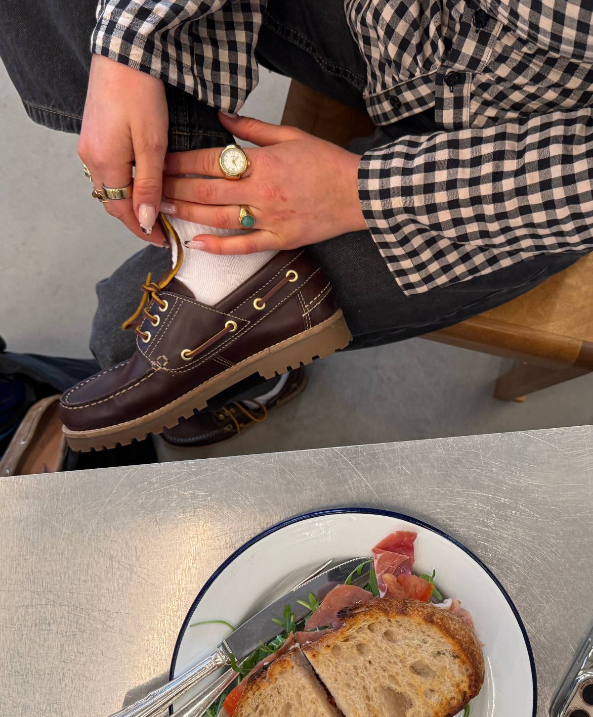 RUDDER-X - Brun læder - Sejlersko Unisex