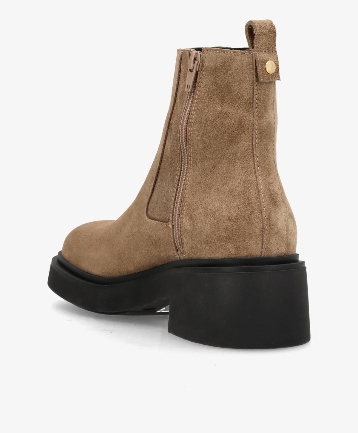 SADDLE S - Beige ruskind - Chelsea støvler Dame