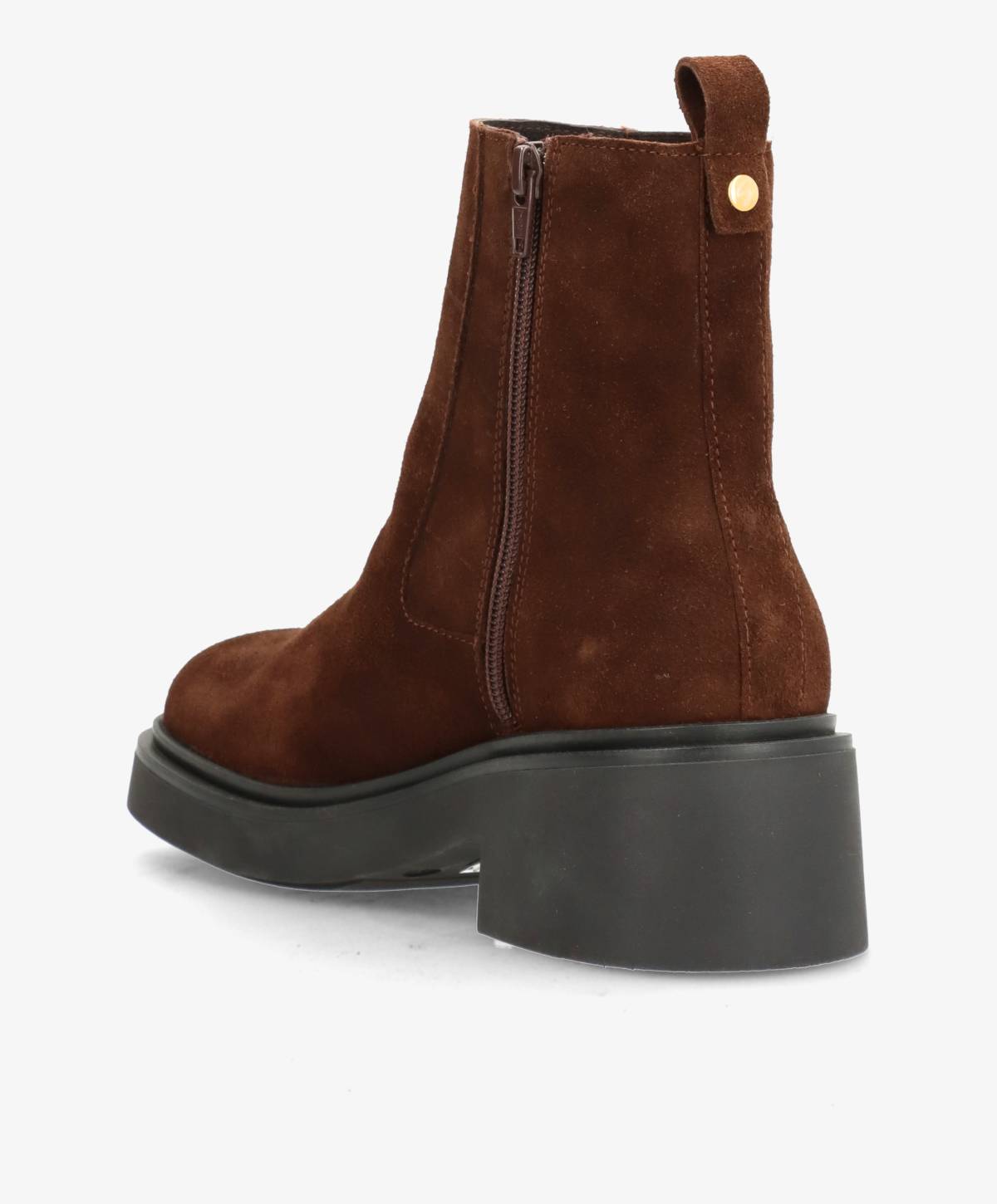 SADDLE S - Mørkebrun ruskind - Chelsea støvler Dame