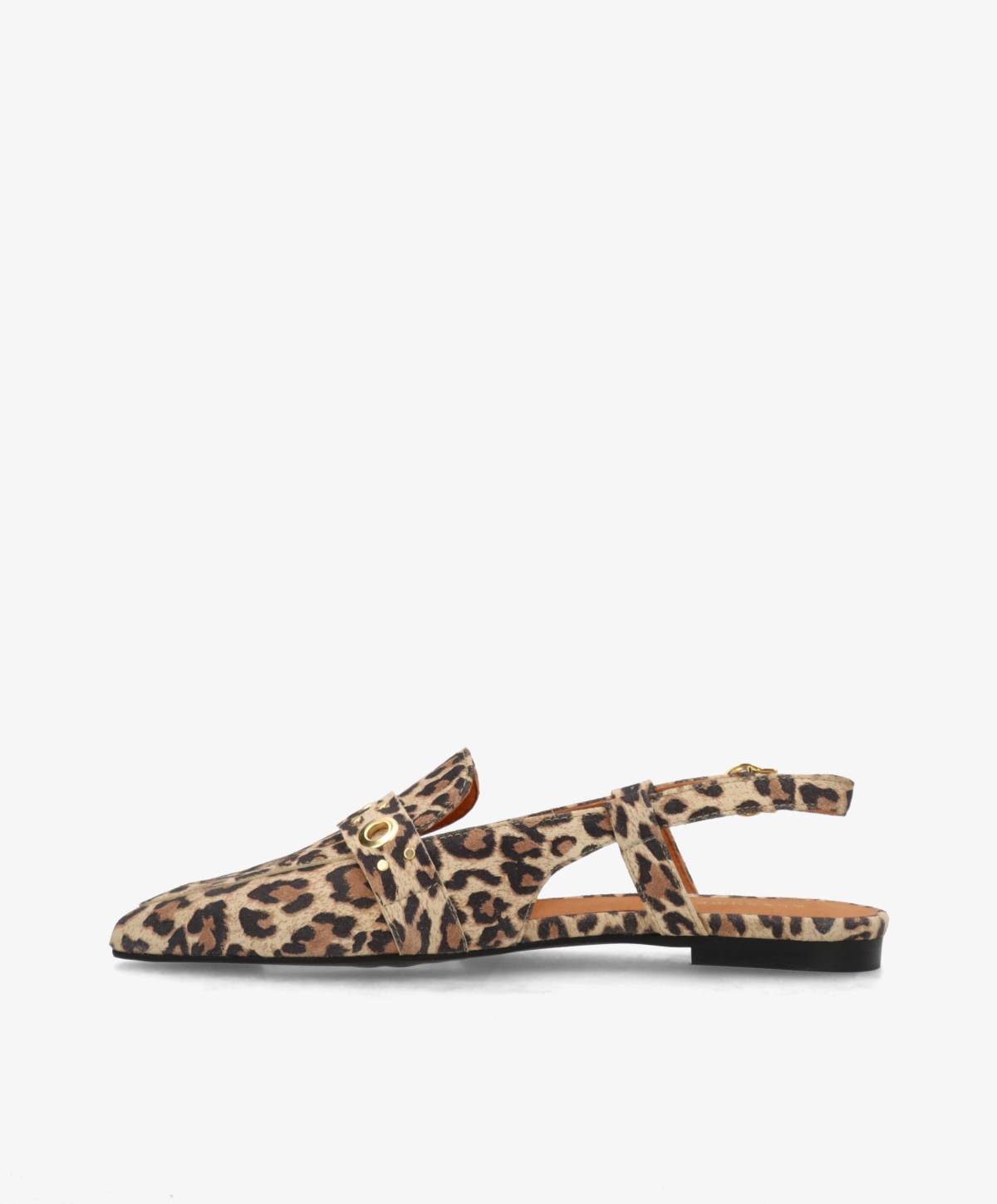 ABOVE S - Leopard ruskind - Slingback sko Dame