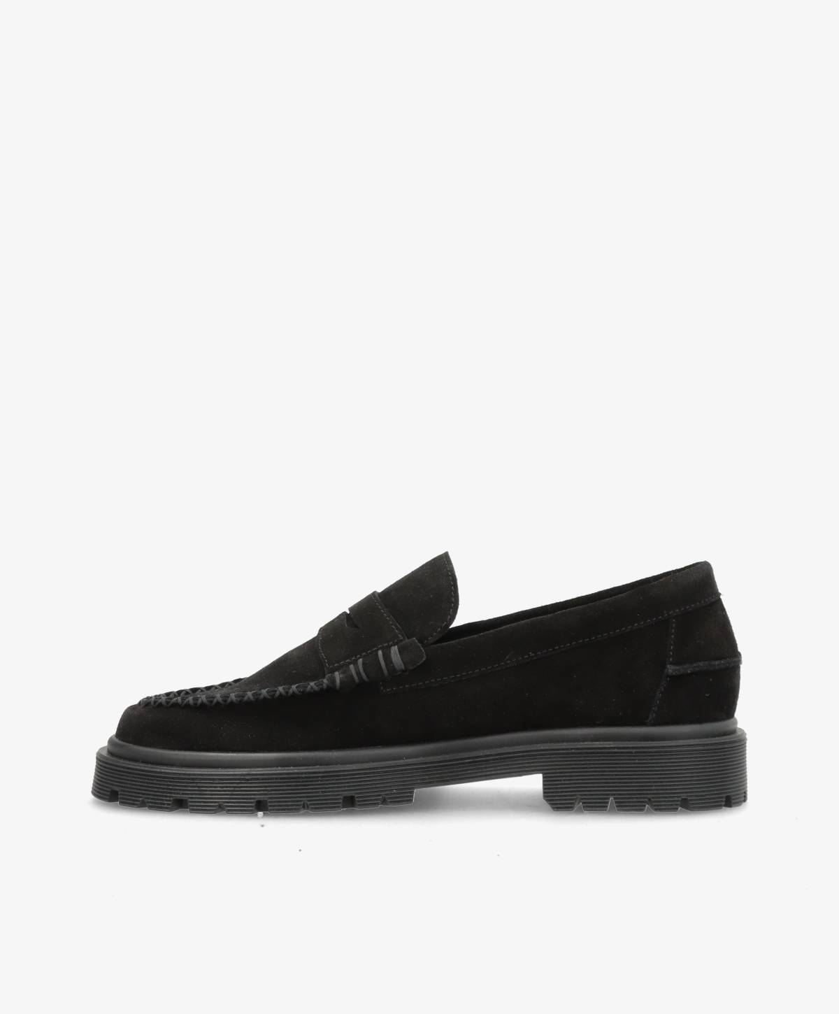 MONROE S - Sort Ruskind - Loafers - Dame