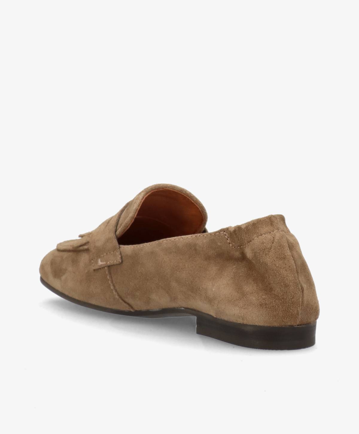 LILOU S - Mørk beige ruskind - Loafer Dame