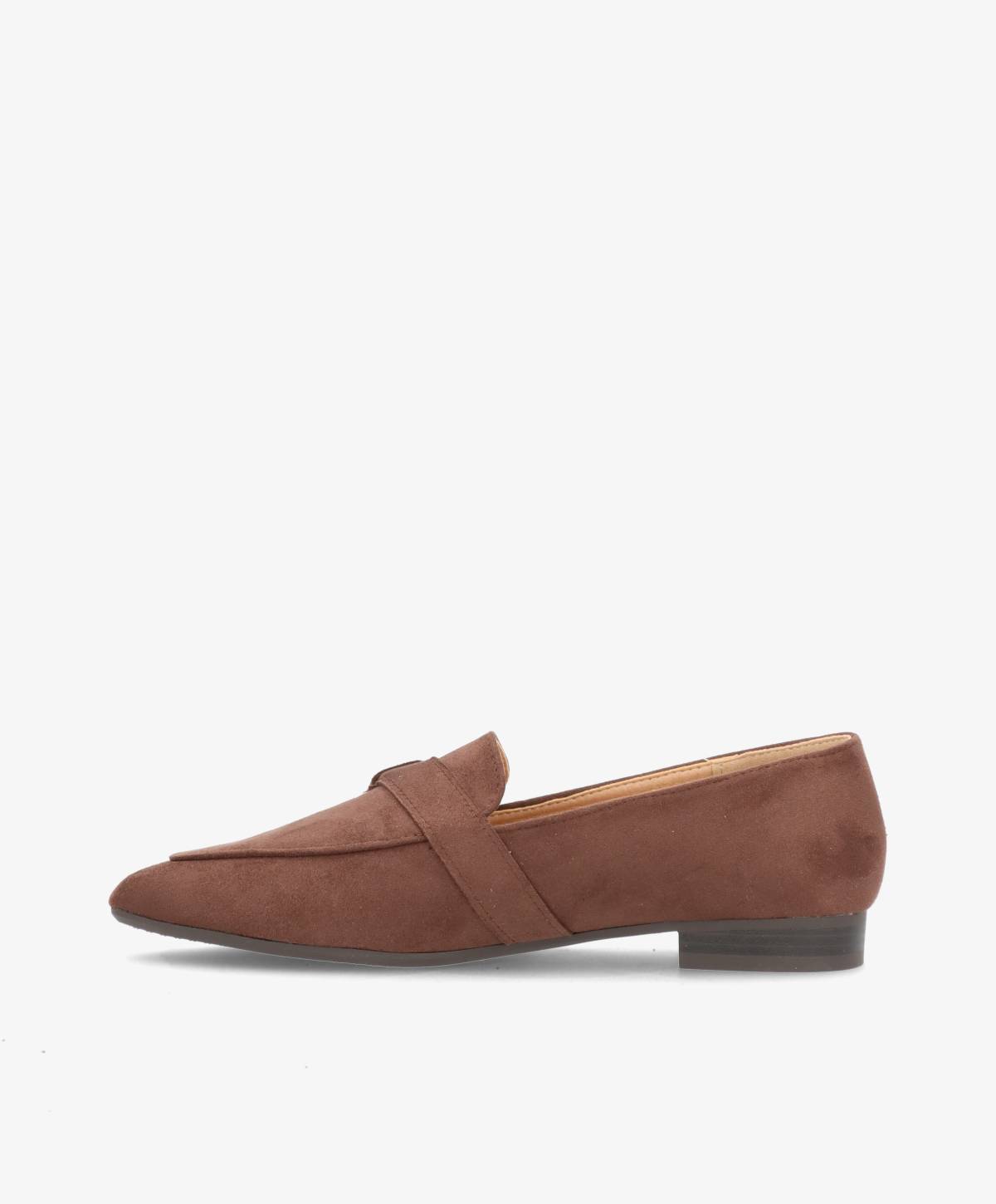 SABINE - Mørkebrun Vegan ruskind - Loafer - Dame