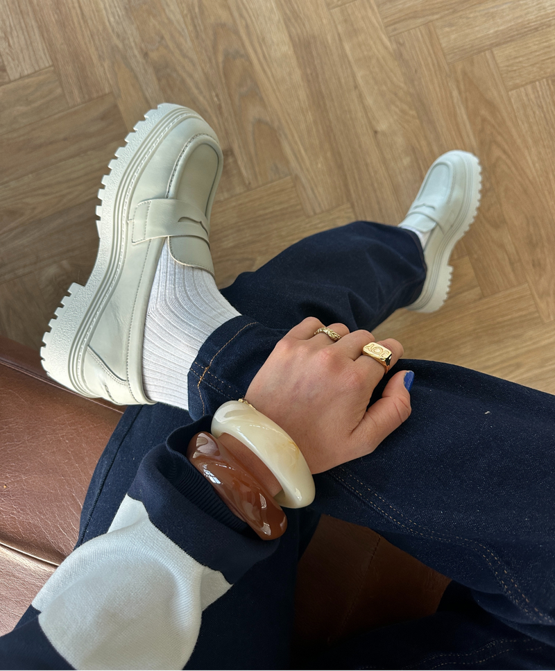 LANA LUX - Dam Loafer - Offwhite