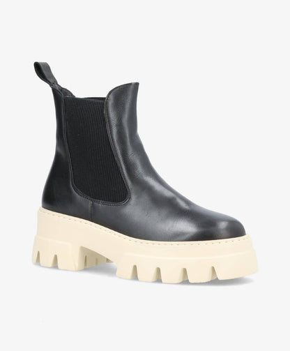 CAPRI - Chelsea boot - BEG svart