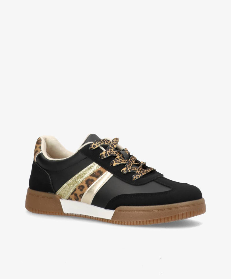 TESSA - Sort - Sneakers Dame