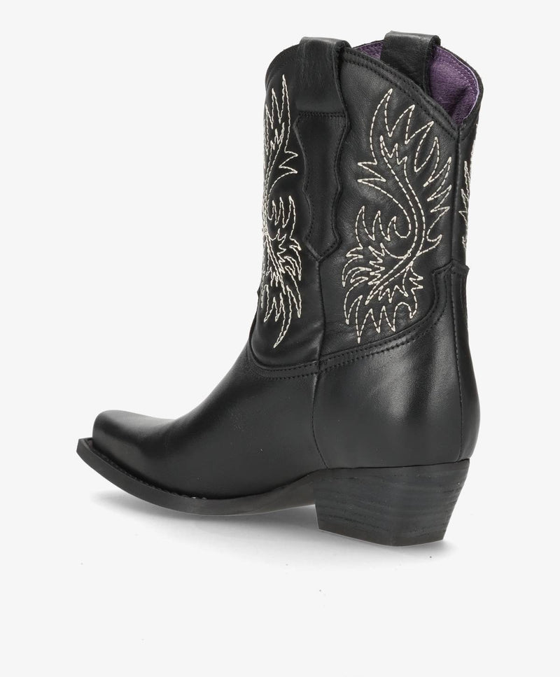NELLIE - Cowboy støvle - Sort