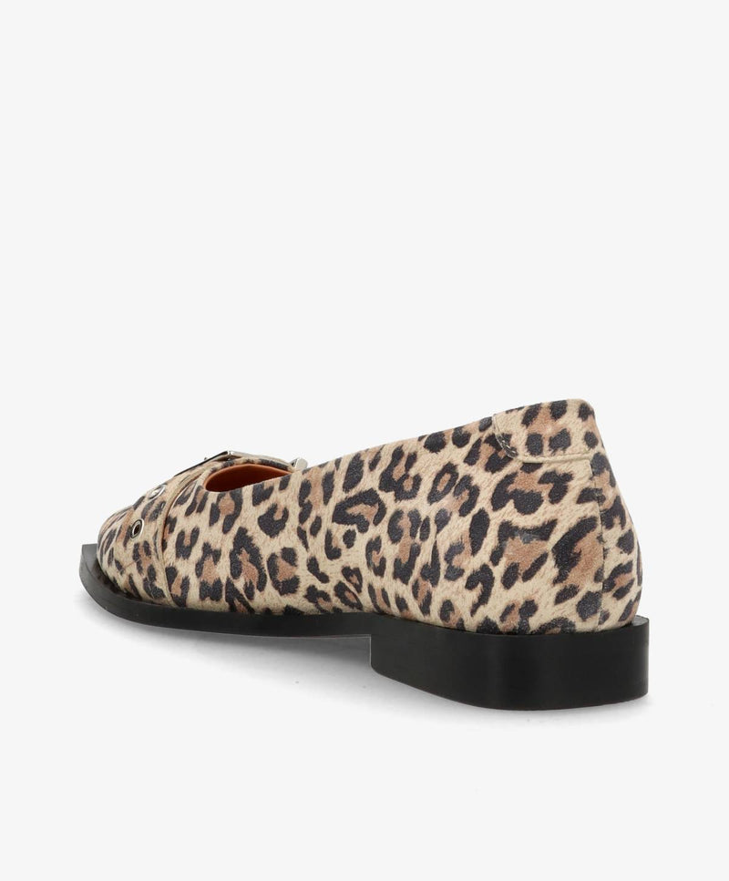 MUST S - Dame Ballerina - Leopard lys ruskind