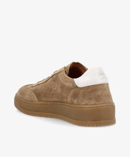 EXPLORE S - Dame Sneakers - Taupe_hvid ruskind - phenumb copenhagen