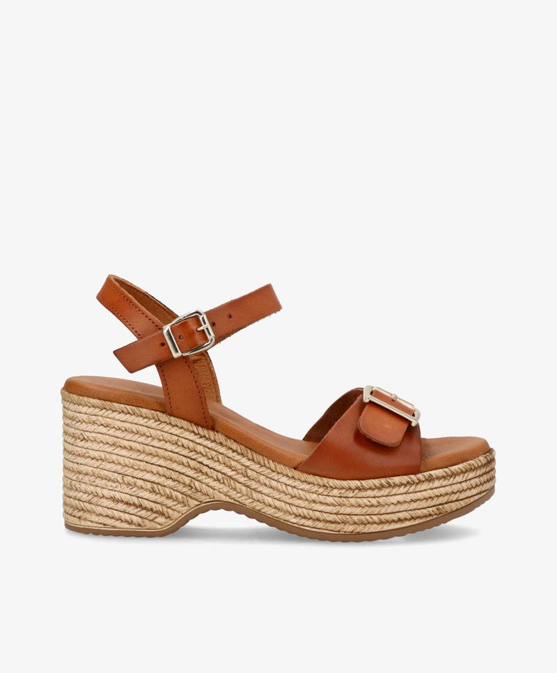 LOURDES - Sandal - Brun