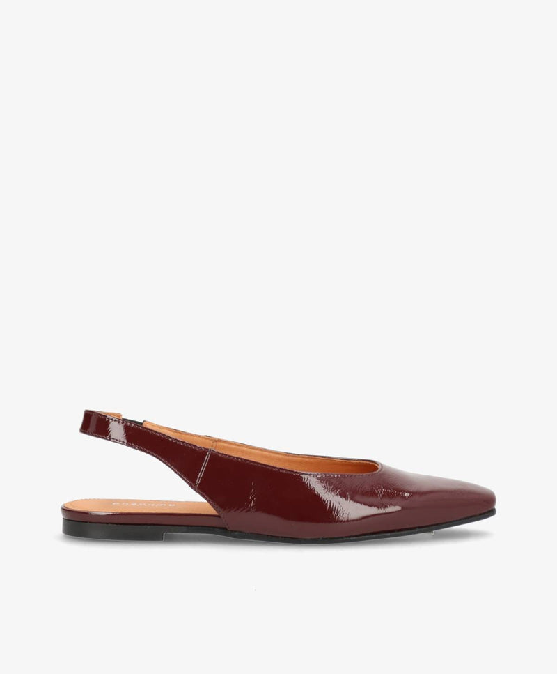 EVER P - Bordeaux lak læder - Slingback Dame