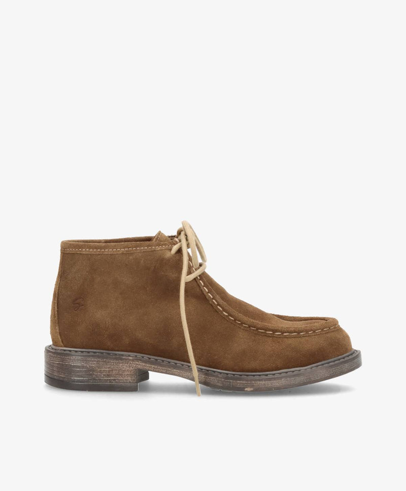 MOANA S - Mørk beige ruskind - Ankelstøvler Dame
