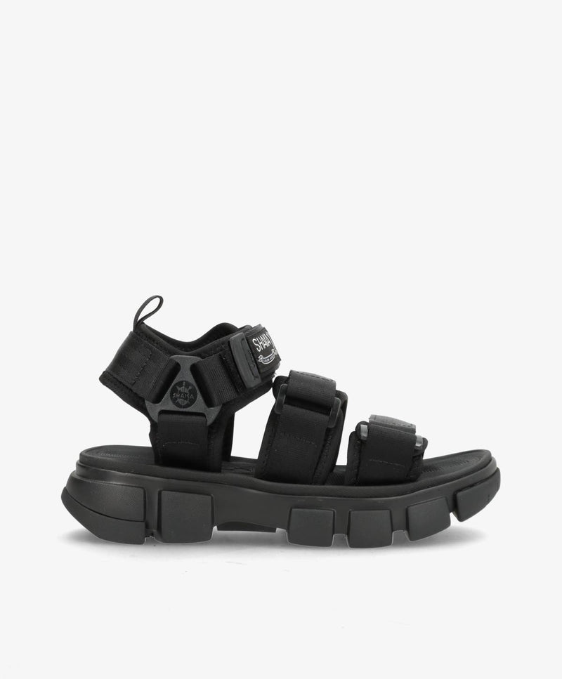 NEO BUNGY BLK - Sandal Dame - Sort