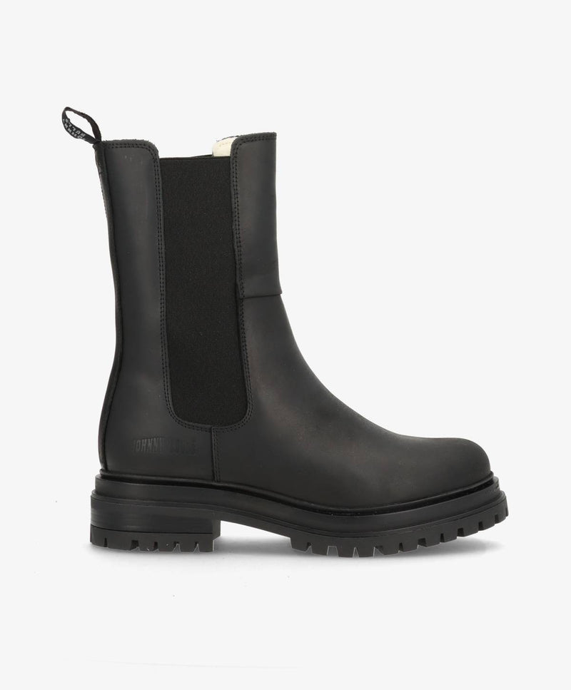 960 WARM - Hög Chelsea Boot med foder - Svart olja