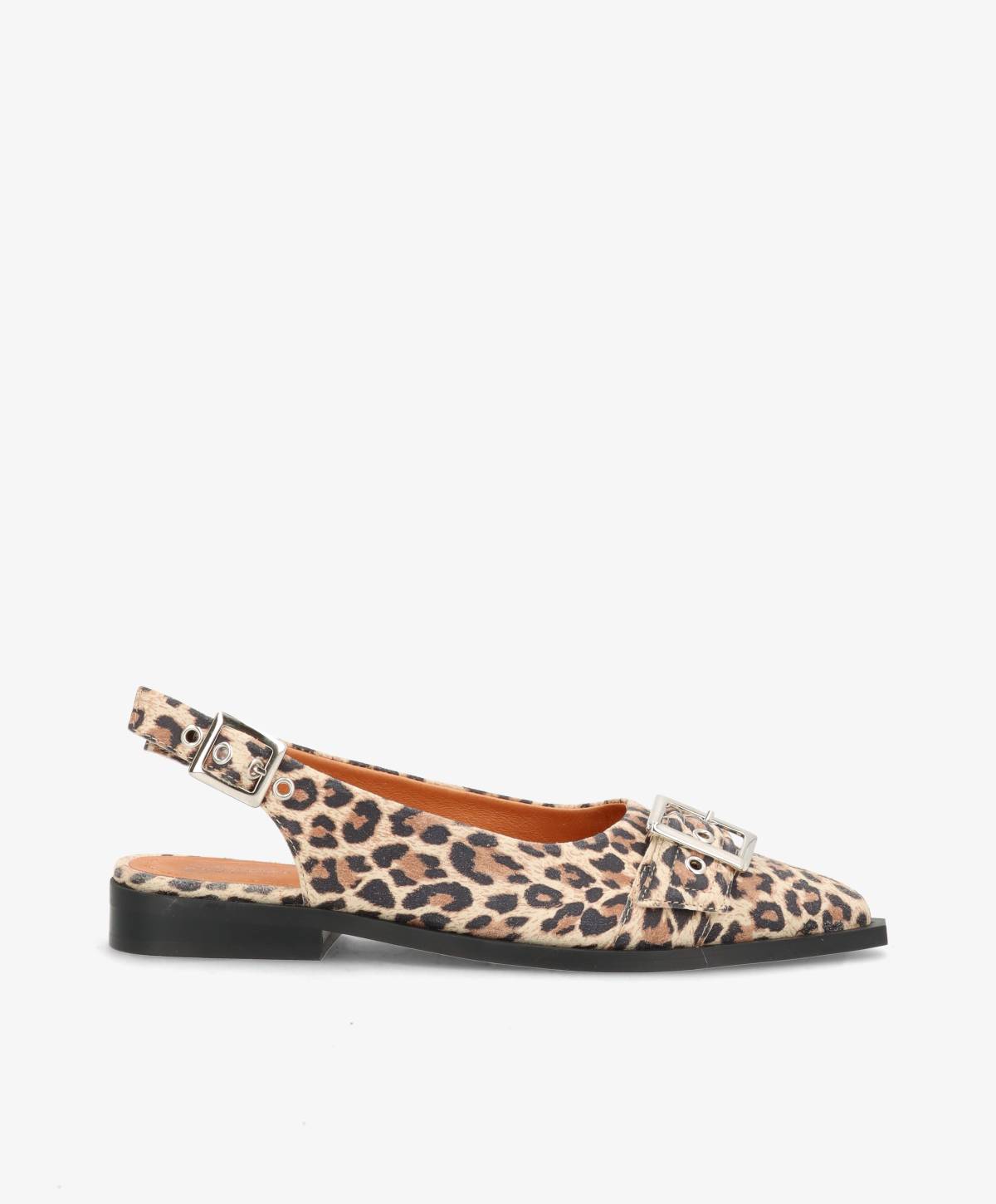 WANT S - Slingback - Leopard lys ruskind