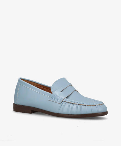 LOLA - Baby Blå - Loafer dame
