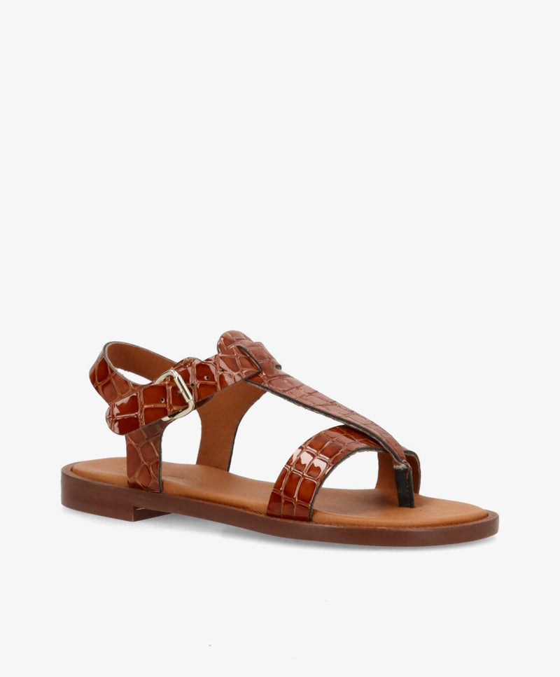 EVITA - Sandal - Brun Croco