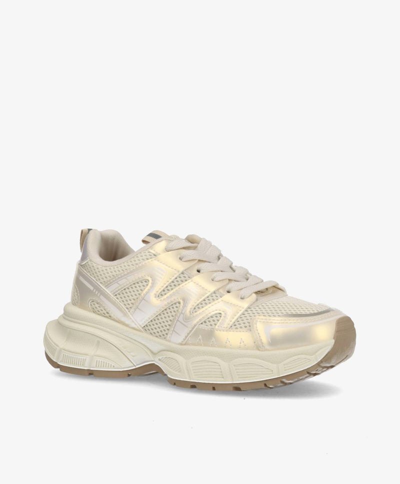 RUNA - Guld/Hvid- Sneakers Dame