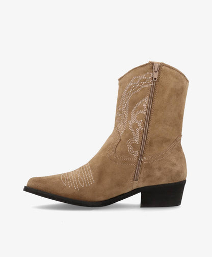 PATRICIA - Western Støvle - Beige