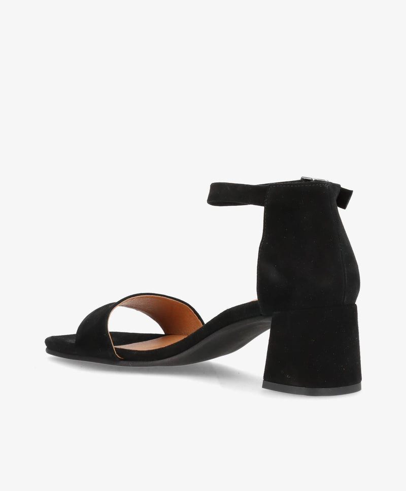 ALICE S - Sandal - Sort Ruskind - Shoedesign Copenhagen