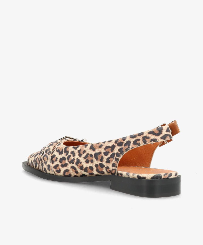 WANT S - Slingback - Leopard lys ruskind