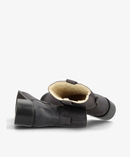 MARTINA LOW WARM - Støvle Dame - Sort/Multi