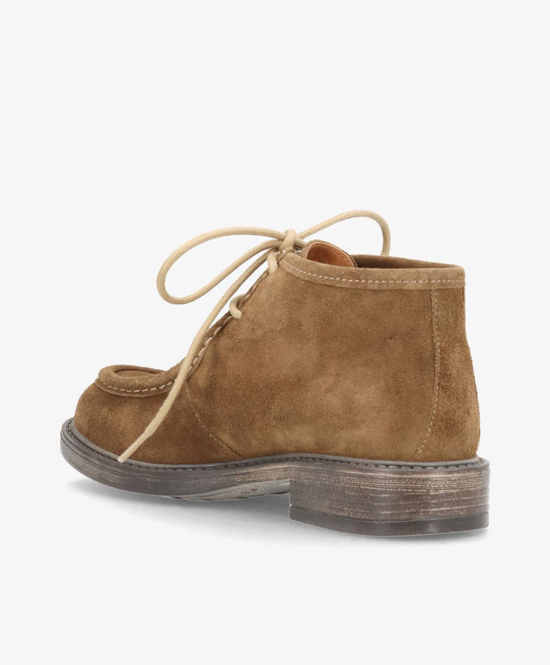 MOANA S - Mørk beige ruskind - Ankelstøvler Dame