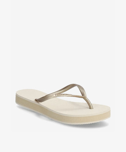 Slim Flatform FC - Beige - Slip-ons - Dame