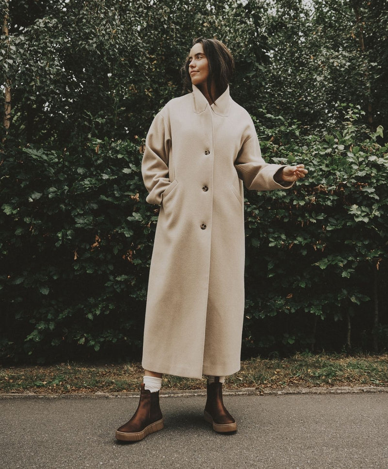 MOOVED - Mørkebrun Læder - Chelsea støvle - Dame